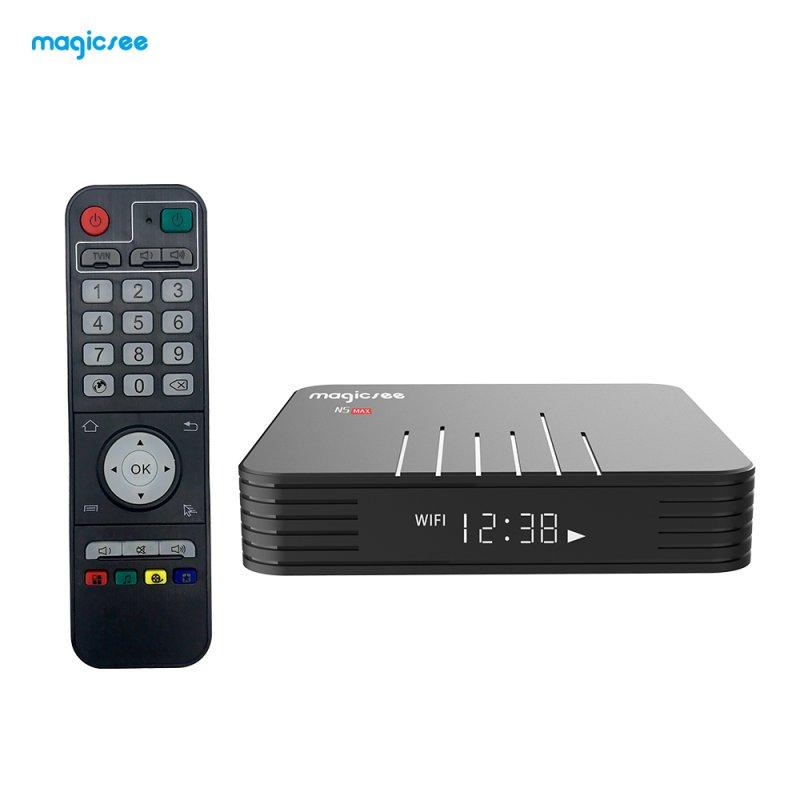 Android TV Boxes | N5 Max Amlogic TV BOX S905X3 Android 9.0 4G 32G/64G Rom 2.4+5G Dual Wifi Bluetooth4.1 Smart Box 8K Set Top Box black_4 + 32GB U.S. regulations Android TV Boxes Android TV Boxes