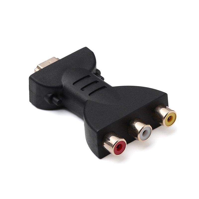 Cables & Connectors | Gold-plated Hdmi-compatible To 3 Rgb/rca Video Audio  Adapter Digital Signal Av Component Converter as picture show Cables & Connectors As picture show