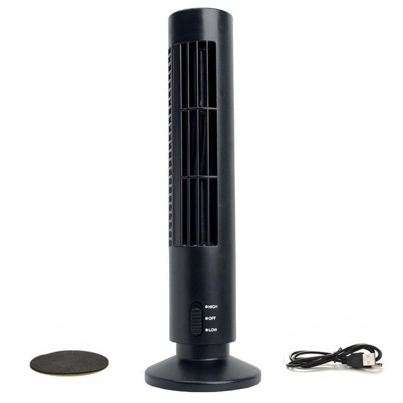 Cables & Connectors | Portable USB Vertical Bladeless Fan,Mini Air Cables & Connectors Black