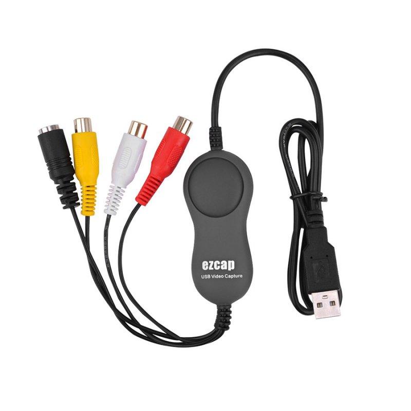 Cables & Connectors | USB2.0 Video and audio Capture Card dual system for Windows MAC Monitoring AV video collection black Cables & Connectors Black