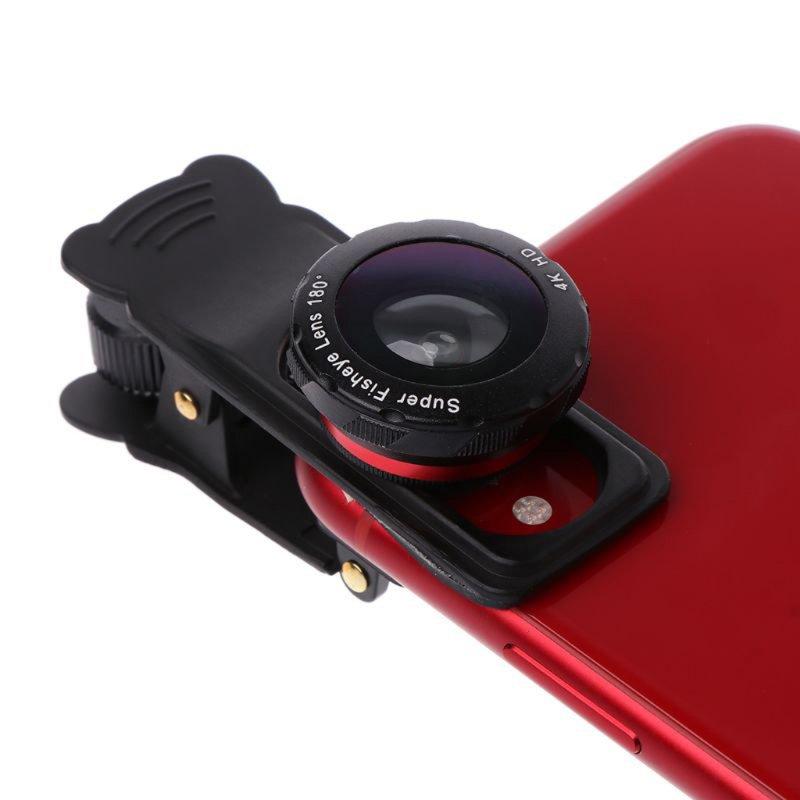 Camera Accessories | 2D26 5 in 1 Phone Zoom Lens Camera Camera Accessories Black red