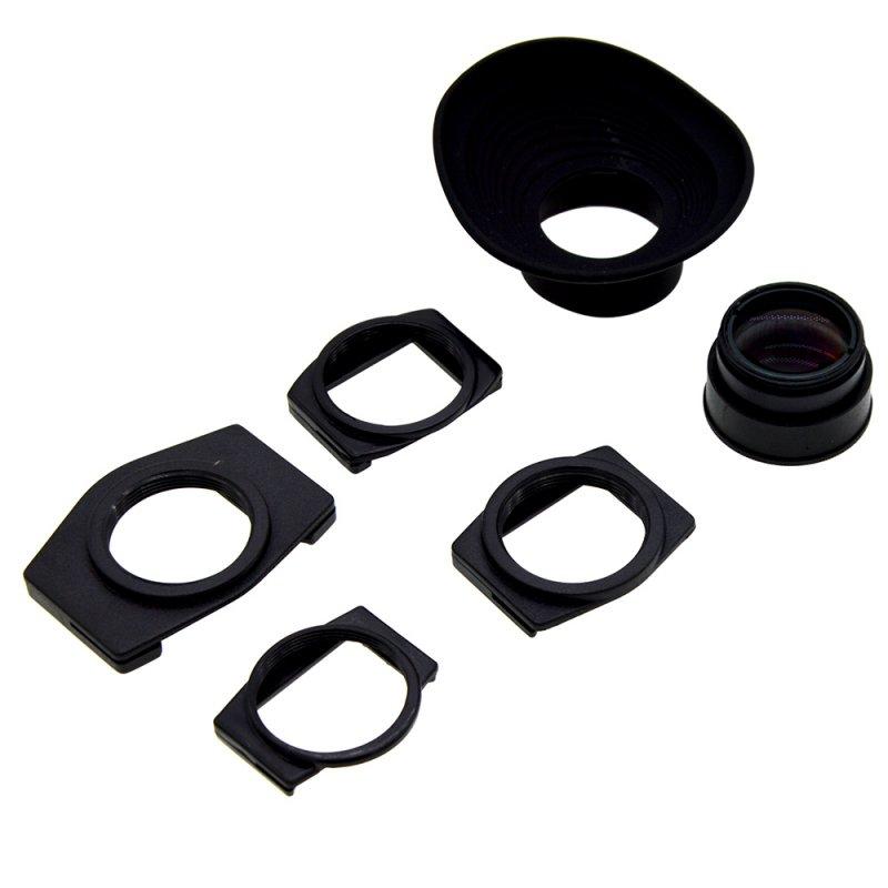 Camera Accessories | Viewfinder 1.08-1.62X Zoom Magnifier Eyepiece Adjustable Eyecup Magnifying For Canon Nikon Olympus Pentax Sony Fujifilm Samsung Minolta black Camera Accessories Black