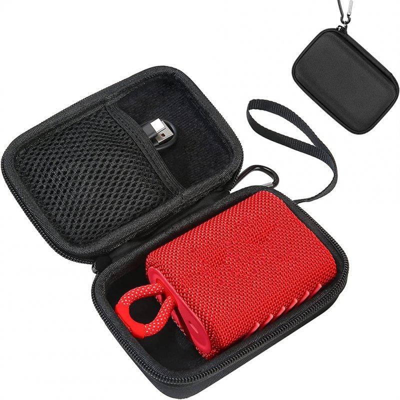 Electronic Accessories | Portable Carrying Case With 360-Degree Zipper Storage Bag Compatible For GO3 Speakers Shockproof Protective Box black Electronic Accessories Black