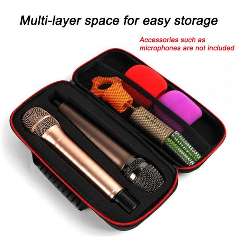 Electronic Accessories | Portable Eva Wireless Microphone  Storage  Bag Shockproof Large-capacity Hard Case Carry Bag For Travelling Camping Business Trip black Electronic Accessories Black