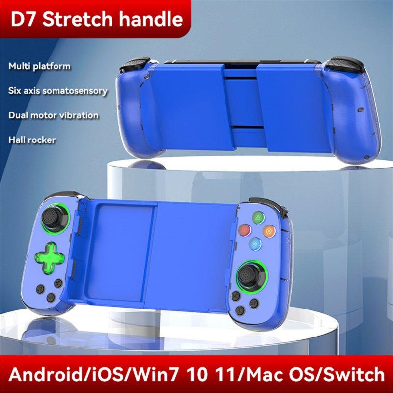 Gamepads | Mobile Game Controller Wireless Connection Stretching Extendable Gamepad Telescopic Gamepad Blue Gamepads Blue