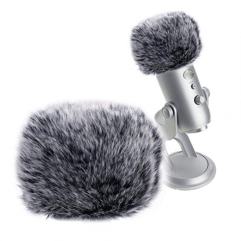 Camera Accessories | Plush  Microphone  Cover Windscreen Sleeve Compatible For Blue Yeti Condenser Microphone grey Camera Accessories Camera Accessories